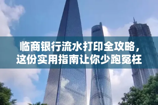 临商银行流水打印全攻略,这份实用指南让你少跑冤枉路