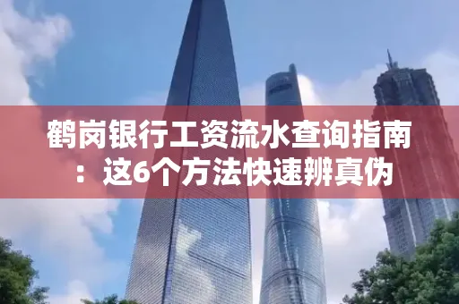鹤岗银行工资流水查询指南:这6个方法快速辨真伪