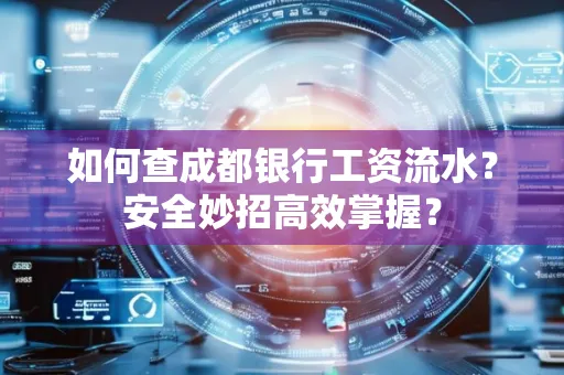 如何查成都银行工资流水?安全妙招高效掌握?