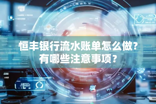 恒丰银行流水账单怎么做?有哪些注意事项?