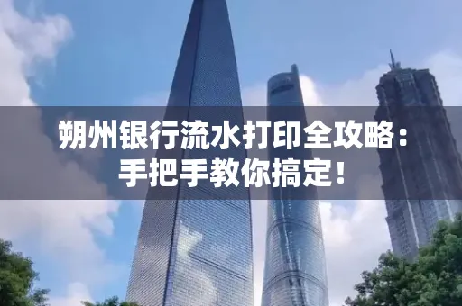 朔州银行流水打印全攻略:手把手教你搞定!