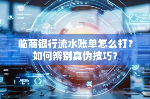 临商银行流水账单怎么打?如何辨别真伪技巧?