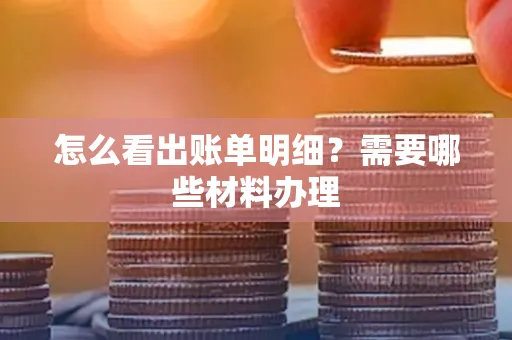 怎么看出账单明细?需要哪些材料办理