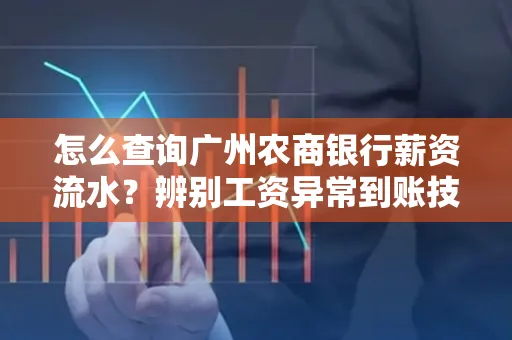 怎么查询广州农商银行薪资流水?辨别工资异常到账技巧?