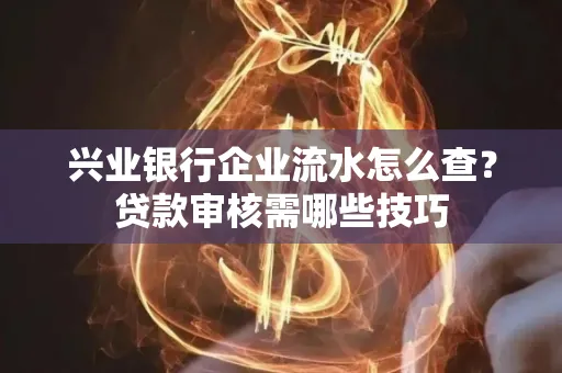 兴业银行企业流水怎么查?贷款审核需哪些技巧