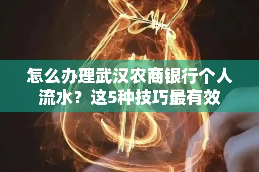 怎么办理武汉农商银行个人流水?这5种技巧最有效