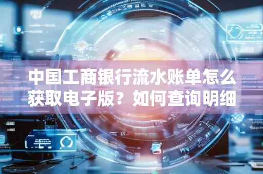 中国工商银行流水账单怎么获取电子版?如何查询明细技巧?