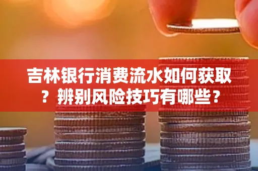吉林银行消费流水如何获取?辨别风险技巧有哪些?