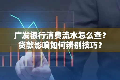 广发银行消费流水怎么查?贷款影响如何辨别技巧?