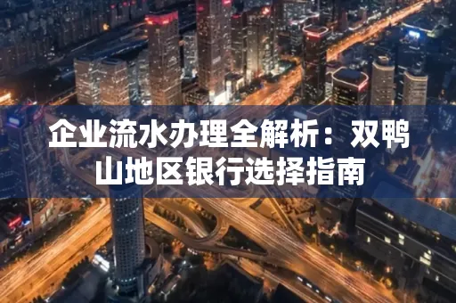 企业流水办理全解析:双鸭山地区银行选择指南