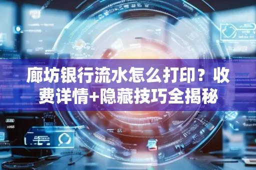 廊坊银行流水怎么打印?收费详情+隐藏技巧全揭秘