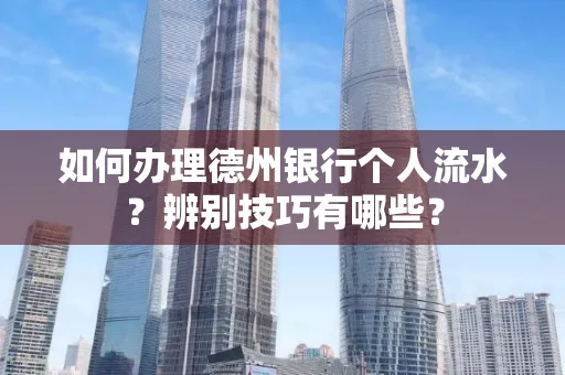 如何办理德州银行个人流水？辨别技巧有哪些？