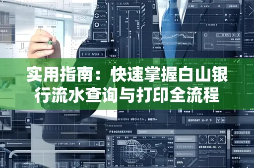 实用指南:快速掌握白山银行流水查询与打印全流程