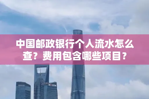 中国邮政银行个人流水怎么查?费用包含哪些项目?