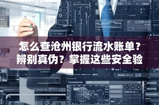 怎么查沧州银行流水账单?辨别真伪?掌握这些安全验证方法
