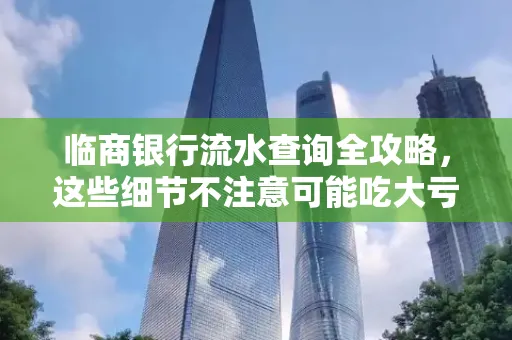 临商银行流水查询全攻略，这些细节不注意可能吃大亏
