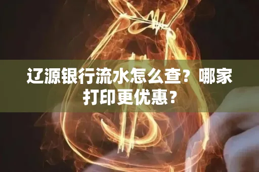 辽源银行流水怎么查？哪家打印更优惠？