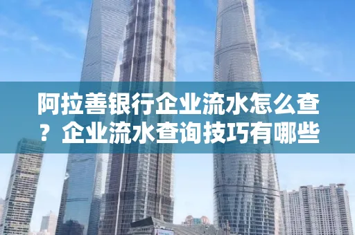 阿拉善银行企业流水怎么查?企业流水查询技巧有哪些?