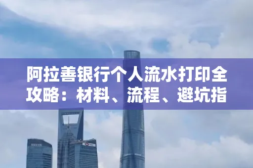 阿拉善银行个人流水打印全攻略:材料、流程、避坑指南一网打尽