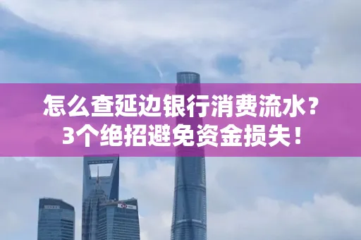 怎么查延边银行消费流水?3个绝招避免资金损失!